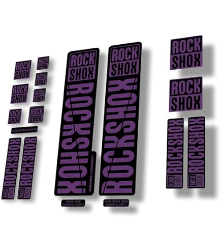 Adesivi Di Ricambio Per Forcella Rock Shox SID Select Serie 2021 - Bianco Opaco, Kit Decal In Vinile - 4
