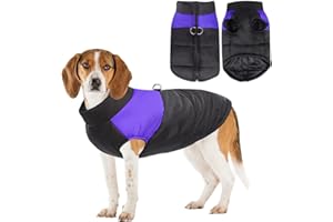 VISVIC Chaqueta Impermeable Abrigo aprueba de Agua de Perro para Invierno Ropa para Perros Pequeños Medianos y Grandes Mascotas, 4XL, Morado
