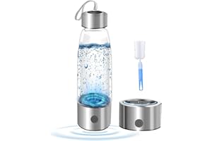 Zilchx Hydrogen Water Bottle, 460ml Hydrogen Water Generator with Advanced SPE PEM Technology 2300+ PPB, Portable Rechargeable Ion Water Generator, Improve Water in 3 Min - for Home, Travel & Office