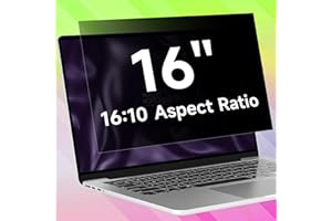 ANTOGOO V 16 Inch 16:10 Laptop Privacy Screen Filter, Anti Blue Light Glare & Anti Scratch Computer Privacy Shield for 16" with 1920x1200 Aspect Ratio Laptop