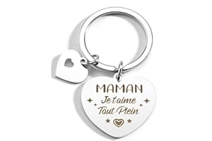 ZKIUOA Cadeau Fete Des Meres Cadeau Maman Anniversaire Porte Clef Maman Cadeau Anniversaire Maman Idée Cadeau Femme Anniversaire Original Cadeau Pour Maman Cadeau Mere Belle Mere Cadeau Ders Mere
