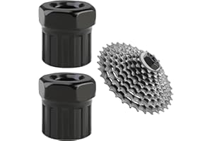 OWNFEEL 2 Pcs Bike Cassette Lockring and Bottom Bracket Removal Tool, Carbon Steel Cycling Cassette Freewheel Remover Tools, Suitable for Shimano, SRAM Sun Race, SunTour, Ideal for Mountain Bike Repair Tool