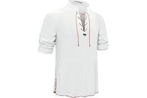 YAOHUOLE Leinenhemd Herren Kurzarm Mitteralter Hemd Herren Kurzarm Sommerhemd Herren Kurzarm