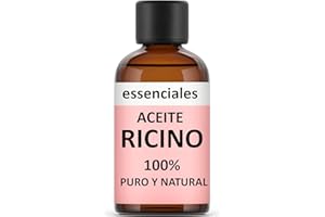 Essenciales Aceite de Ricino 100% Puro y Natural. Para cabello y pestañas - 1Litro