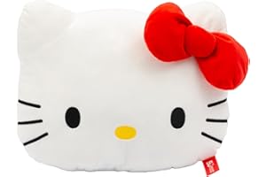 Grandi Giochi Hello Kitty - Cojín Suave y Colorido de 35 cm de Hello Kitty con Lazo Rojo o Azul – Colecciona Todas Las Expresiones variadas – para Estar Siempre a la Moda
