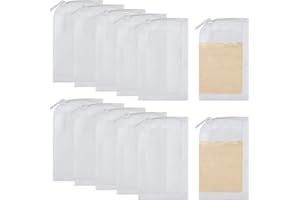 GUKASXI 12 sztuk małych worków filtrujących do akwarium, z zamkiem błyskawicznym, wielokrotnego użytku, nylonowa siatkowa torba siatkowa o wysokim przepływie, na węgiel aktywny, drobniejsze cząsteczki,