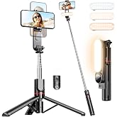 Infomax LED Işıklı Selfie &Ccedil;ubuğu & Tripod &ndash; 111 cm Uzatılabilir, 360&deg; D&ouml;ner Telefon Tutucu, &Ccedil;ıkarılabilir Bluetooth Kumanda, 