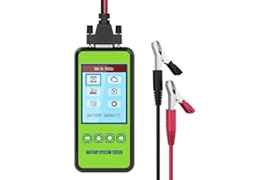 AUTOAND Tester professionale per batteria per auto, Automotive 100-2000 CCA e strumento diagnostico per sistemi di avviamento, per veicoli da 12 V/24 V, SUV, barche, moto