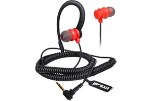 HYS Cuffia Auricolare per Microfono Altoparlante Jack 3.5mm, Compatibile per Motorola Yaesu Radio, Orecchio Sinistro o Destro (REDC-1)