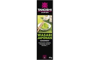 TANOSHI - Wasabi - Raifort Japonais à Utiliser comme Condiment - 1 Tubes de 43 g