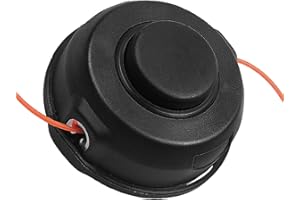 MOUPAA 198386-5 Testina per decespugliatore Makita Bump & Feed, M8 x 1,25 LH dotata di filo di decespugliatore intrecciato silenzioso da 0,2 cm, bobina a doppia pista