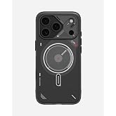 Aulumu Apple iPhone 17 Pro Max İle Uyumlu MagSafe Buzlu Kılıf A17 Frosted Hafif Karanlıkta (siyah)