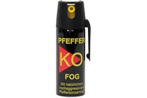 Ballistol Unisex – Erwachsene Verteidigungssprays Pfeffer KO Fog Abwehrsprays, 50 ml