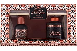 Tesori D'oriente Confezione Regalo Profumo Aromatico 100ml + Diffusore Aromatico Per Ambienti 200 Ml, 1pz