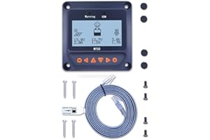 EPEVER Qaurora - Régulateur de charge solaire MPPT - Série A 10 A/20 A/30 A/40 A avec 12 V/24 V CC - Identification automatique de la tension du réseau MT50