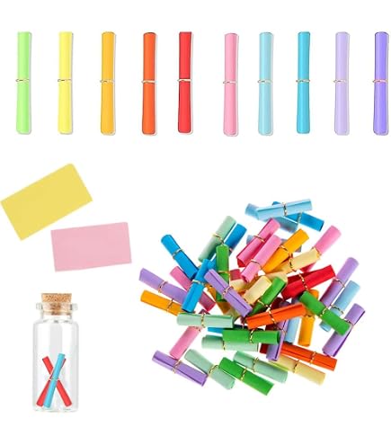 200 Bigliettini Vuoti Colorati Con Anello Dorato – Per Calendario Avvento, Buoni Regalo, Compleanni - 4