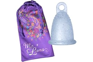 MELUNA Me Luna Classic Ring Coupe Menstruelle Bleu Pailleté Taille M