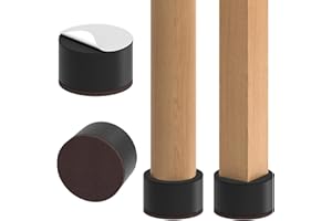 ‎EZPROTEKT Ezprotekt 2"/5.1 cm Möbelerhöhung aus Karbonstahl, 2.4" Breit, Selbstklebende Möbelerhöhung fügt 2" Höhe zu Betten, Sofas Schränken, Unterstützt 20.000 lbs, Schwarze Runde