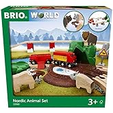 BRIO World 33988 İskandinav Ormanı Hayvanları Seti - BRIO Ahşap Tren Aksesuarları - 3 yıldan itibaren tavsiye edilir