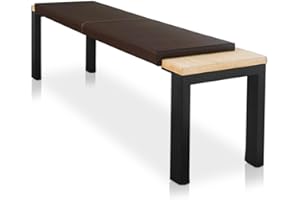 ‎LYCCE Lycce XXL Klemmkissen Kissen für Sitzbank Kunstleder braun 150cm x 38cm