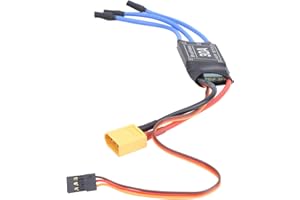 BONKZEBU Contrôleur de Vitesse électronique sans Balais ESC XT60 30A, pour Bateau Rc sans Balais, pour Drone télécommandé, Hélicoptère FPV