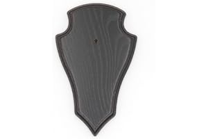 GTK - Geweihe & Trophäen KRUMHOLZ Cartel de trofeos REH con Encaje en Roble Oscuro AF 19 cm x 11 cm