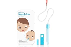 ‎FRIDA BABY Frida Baby Nasensauger für Babys | Sanftes Absaugen bei Schnupfen | Inkl. 4 Hygienefilter & Aufbewahrungsbox | Spülmaschinenfest, BPA-frei & von Kinderärzten empfohlen