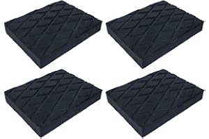 CARALL 4 Pezzi Tamponi Ponte Sollevatore 140X110X20mm, Tamponi in Gomma Rettangolari, Compatibile con Ravaglioli Corghi OMCN, Made In Italia