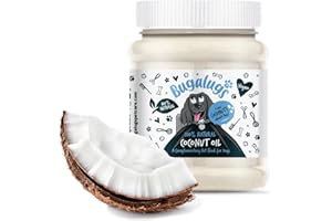 Bugalugs 100% Natural Coconut Oil for Dogs 340g, Immunity Dog Supplement, helps Itchy Dog Skin, Paw Balm, Digestive Supplements, Great Omega 6 on Lick Mats or as Food Toppers & Treat