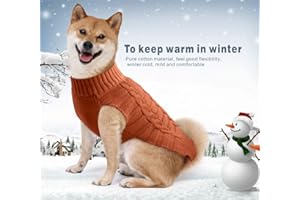 Idepet, maglione/cappottino caldo in lana, per cani, gatti e animali domestici piccoli, medi e grandi