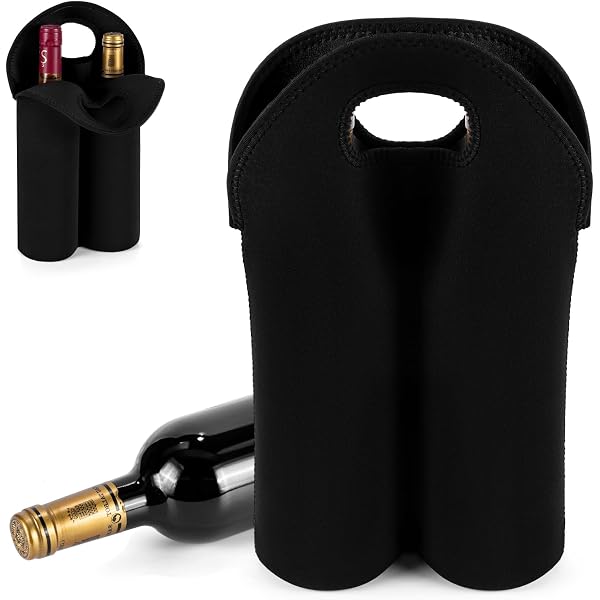 Mumisuto Sac Isotherme Bouteille Pour 2 Bouteilles De Vin - Porte Bouteille Étanche Avec Séparateur