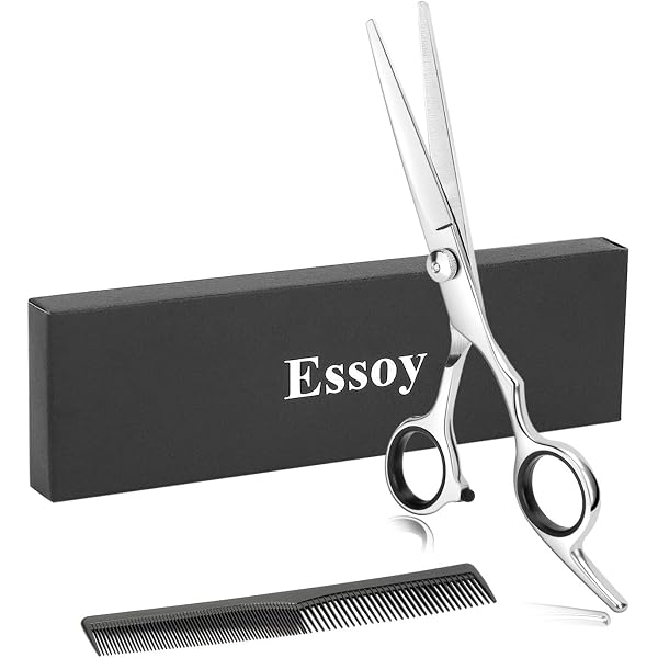 Saaqaans Friseurschere & Rasiermesser Set – 6 Zoll, Aus Edelstahl, Für Profis & Heimanwender (schwarz)