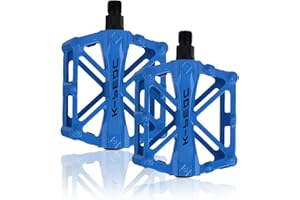 SPFASZEIV Aluminum Cycling Bike Pedals,9/16 inch Bicycle Pedals Bike for Road/Mountain/MTB/BMX Bike with Super Bearing Pedals Lightweight Stable Plat with Anti-slip Cycling Bike Pedal