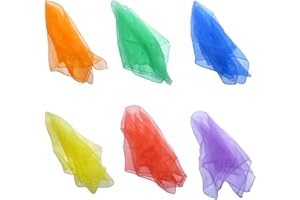 Hoerev Juggling Danse des Foulards Lot de 6 (60cmx60cm),6 Mélangé