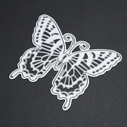 Amazingdeal365 schöne Schmetterling Metall Form Schablonen Schneiden DIY Dekor Sammelalbum Karten Buchzeichen Lesezeichen als Geschenk für Freunde Geburtstag Kinder,Kindergarten Hobby Schule Handarbeit Unterricht usw. Ein tolles Geschenk! - 3