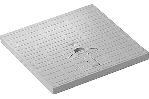 Jardibric - Couvercle de Regard à Poignée de Collecteur des Eaux Pluviales en Polypropylène Renforcé - Dimension Net du Couvercle: 28 x 28cm - pour Les Regards de Dimension (30 x 30 cm)