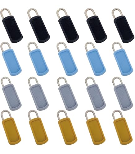 6 Tiretti Per Cerniera Di Ricambio In Lega Di Zinco - Nero E Grigio Scuro, 27x10 Mm - Per Abbigliamento, Zaini, Giacche E Pantaloni