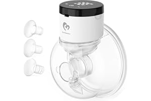 Bellababy Milchpumpe Elektrische Tragbare, Milchpump Freihändig, Geräuscharm und Schmerzfrei, 4 Modi & 9 Saugstufen, mit Touchscreen-LCD-Display,Einsatzgröße: 17 mm, 19 mm, 21 mm