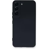 KZY Contact In-Lid Velvet Camera Protected Launch Silicone Case Compatible with Samsung Galaxy S23 - Dark Blue