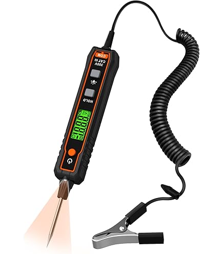 Automotive Zekeringtester - Nauwkeurige Elektrische Circuit Tester | Draagbare Auto Zekeringcontrole Met Digitaal LCD-scherm, Professionele Draagbare DC Automatische Circuittester