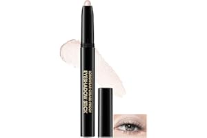 GENERIC Smudge-Proof Waterproof Eyeshadow Stick & Eyeliner Pencil - Long-Lasting Shimmer Cream Shadow Stick Easy Glide Eye Makeup for Mature Skin Older Women Dual-Ended Travel-Ready Kit (Oyster)