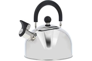 COM-FOUR® Bollitore Retrò 2.0 L in Acciaio Inossidabile - Per Acqua Bollente (01 Pezzo)