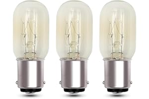 EASYIVY Lampadina B15 Macchina da Cucire, T22 Lampadina a Baionetta B15d Dimmerabile, Lampadine con Attacco a Baionetta per Macchine da Cucire, 230V 150LM, Bianca Calda 2700K, 3 Pezzi