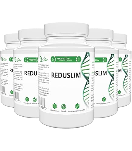 Complément Alimentaire Reduslim - 60 Gélules Vegan, à Base De Glucomannane Et Cacao, Fabrication Autriche