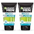 Garnier Men Oil Clear Clay D-Tox Deep Cleansing Icy Face Wash, 100g (Pack of 2)