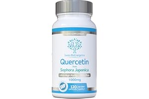 SWISS BIOENERGETICS Quercetin 1000mg 60-day supply - No Artificial fillers, binders or flow agents - High Strength Pure Quercetin capsules from Sophora Japonica - Suitable for Vegetarians and Vegans – Exclusively UK Made