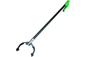 UNGER NiftyNabber Pro NN900 Pince à déchets multifonction avec poignée en caoutchouc Vert 97 cm