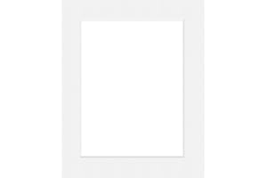 DEHA DESIGN DEHA Picture Mount, Bright White 50x70cm Mount for 40x60cm Pictures, Acid-Free Frame Mount to Protect Photos - Single