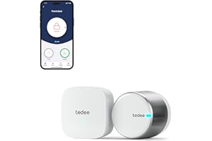 tedee GO2 Allu Serratura Smart con app WiFi e Bluetooth per l'accesso remoto, Serratura intelligente con sblocco automatico Alexa Google Smart Home