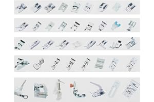 LUXIANDA Sewing Machine Presser Feet Set of 42 - Multifunctional Selection, 42 Different Types of Presser Feet for Brother, Singer, Janome, Toyota and Most Low Shank Sewing Machines